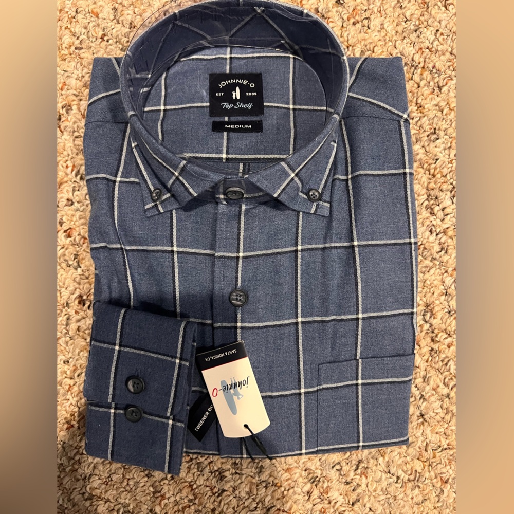 NWT Johnnie-O Darien Top Shelf Long Sleeve Button Down